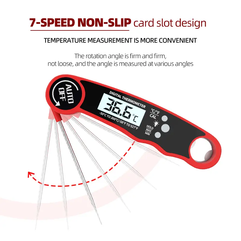 Hot Selling Kitchen Food Bbq Waterproof Instant Read Digital Meat Thermometer