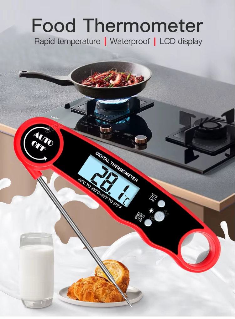 Hot Selling Kitchen Food Bbq Waterproof Instant Read Digital Meat Thermometer